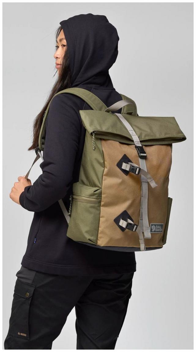 Fjällräven Vardag Foldsack 25 sportlicher Backpack Herren Coal Black 