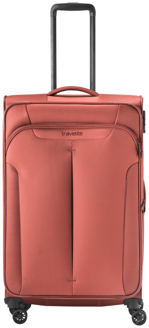 Flugkoffer Travelite Croatia Koralle 4w Trolley L 77cm erweiterbar