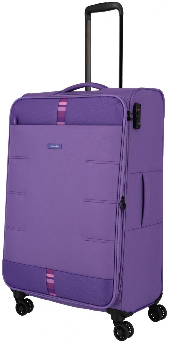 Flugkoffer Travelite Rügen 4w Trolley L 78cm Purple erweiterbar