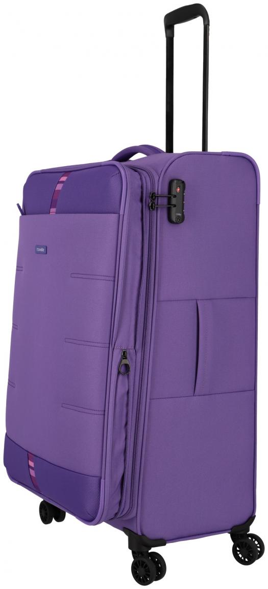 Flugkoffer Travelite Rügen 4w Trolley L 78cm Purple erweiterbar