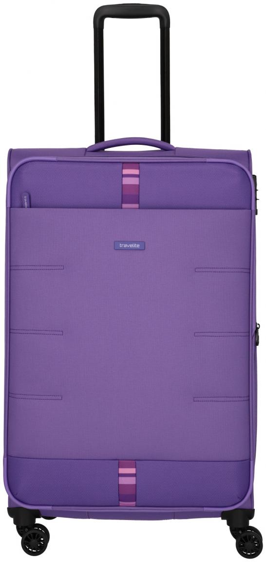 Flugkoffer Travelite Rügen 4w Trolley L 78cm Purple erweiterbar