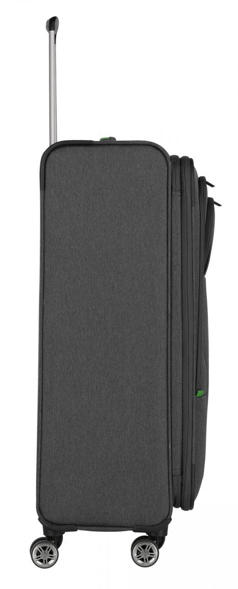 Flugkoffer anthrazit grün Travelite Madeira L 77cm 4-Rad-Trolley
