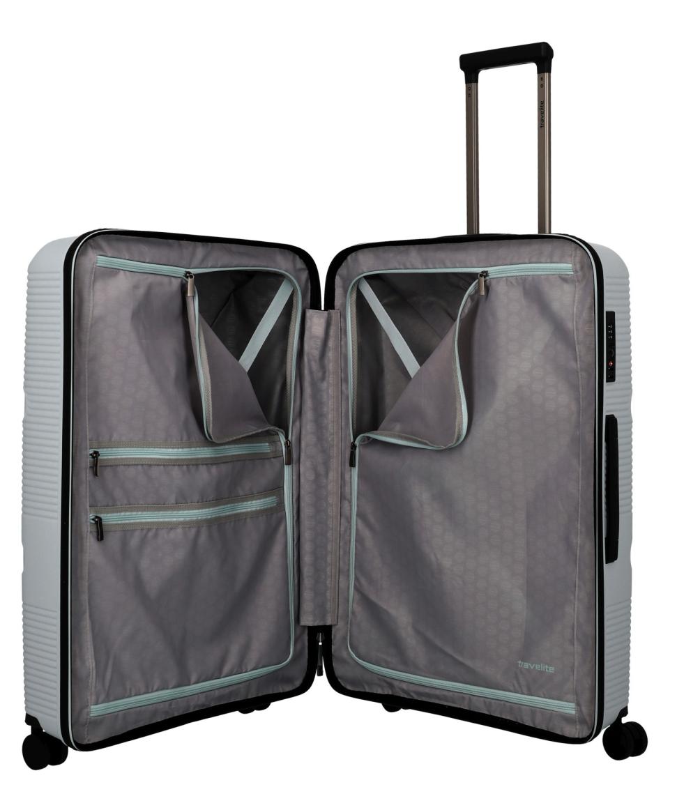 Flugkoffer hellblau türkis Travelite Smarty L 77cm Mint
