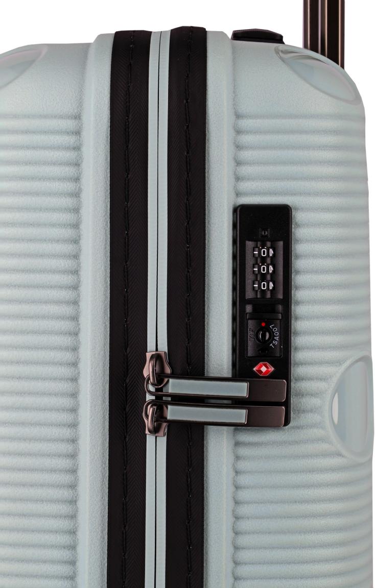 Flugkoffer hellblau türkis Travelite Smarty L 77cm Mint