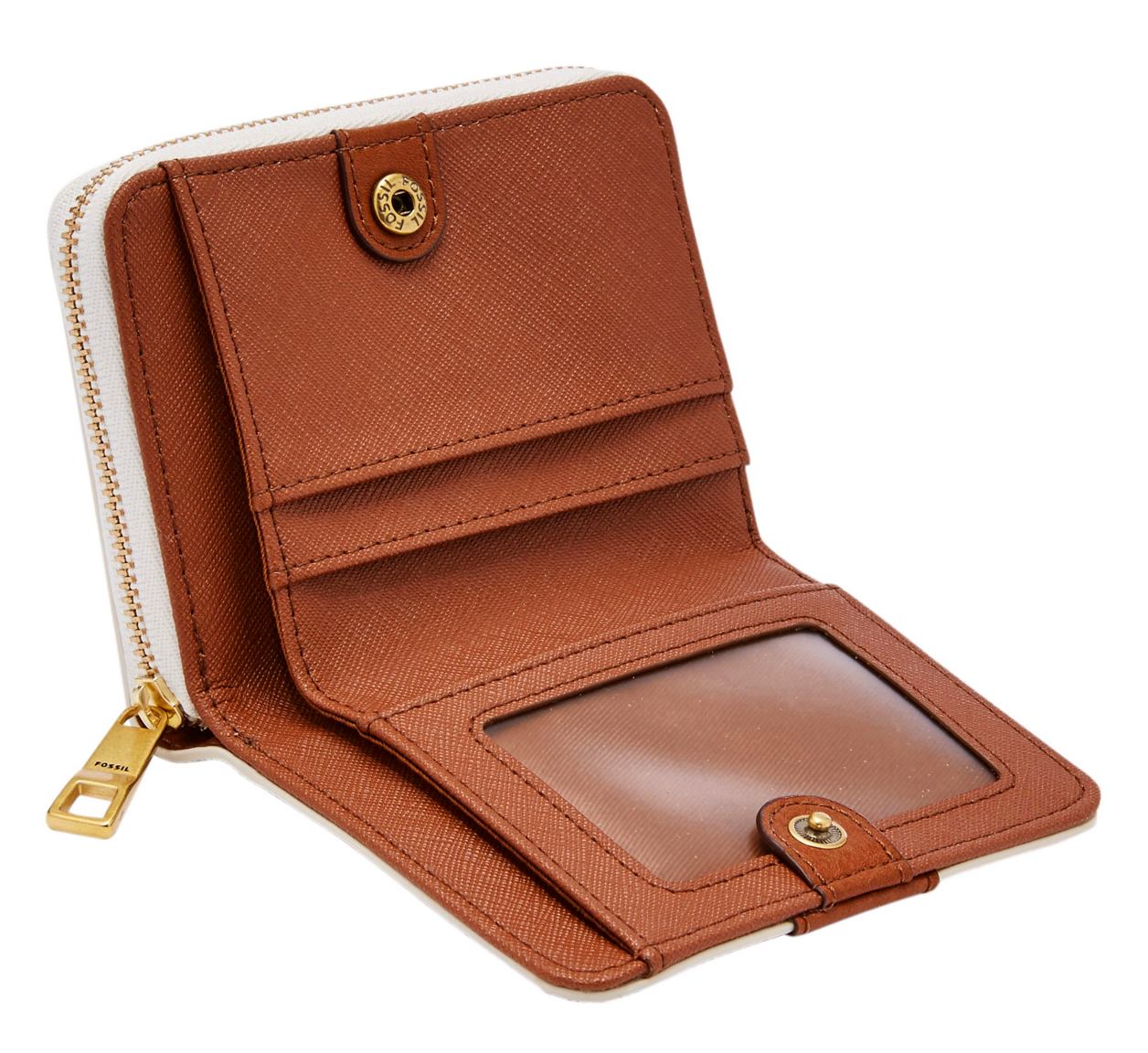 Fossil Emma Mini Multi Zip RFID Protection Börse Blumen