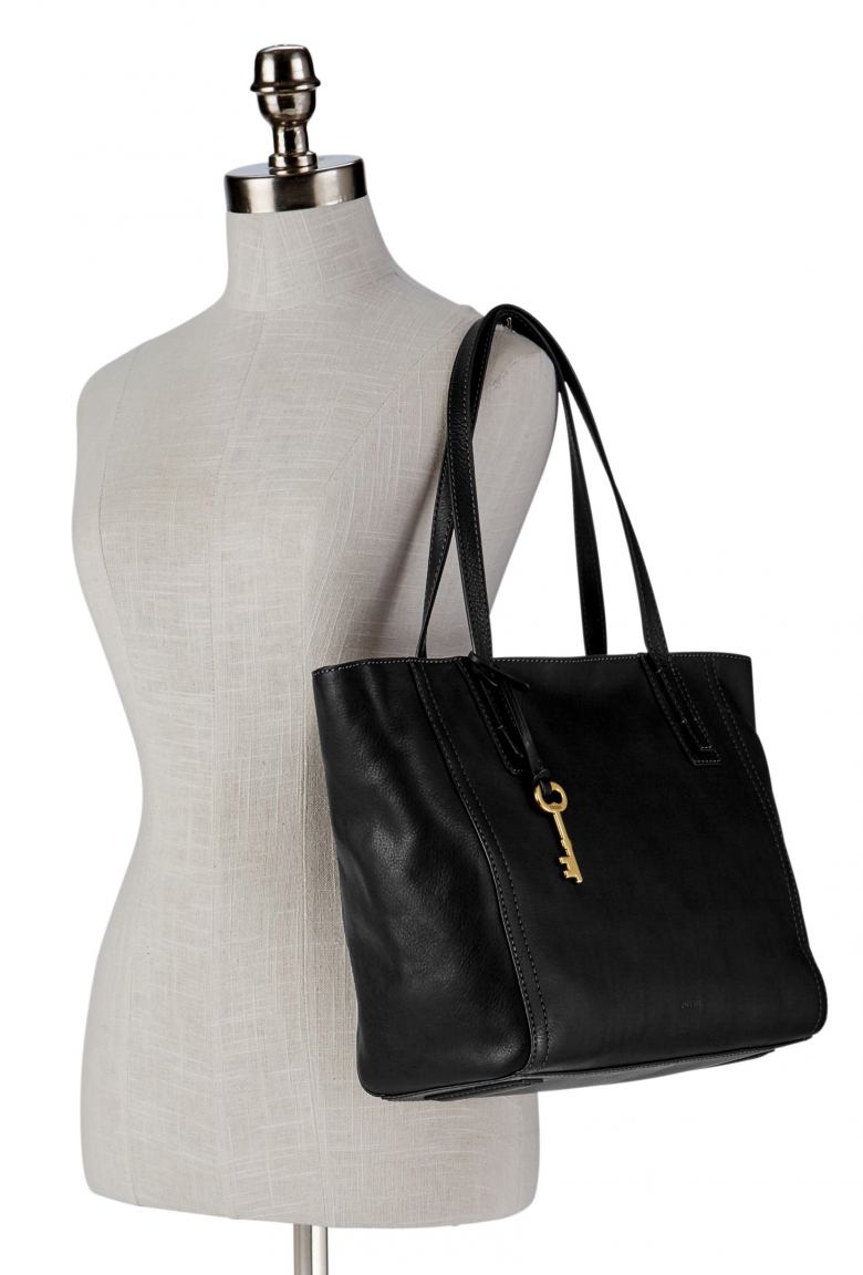 Fossil Emma Tote Shopper Ledertasche Crimson Rot