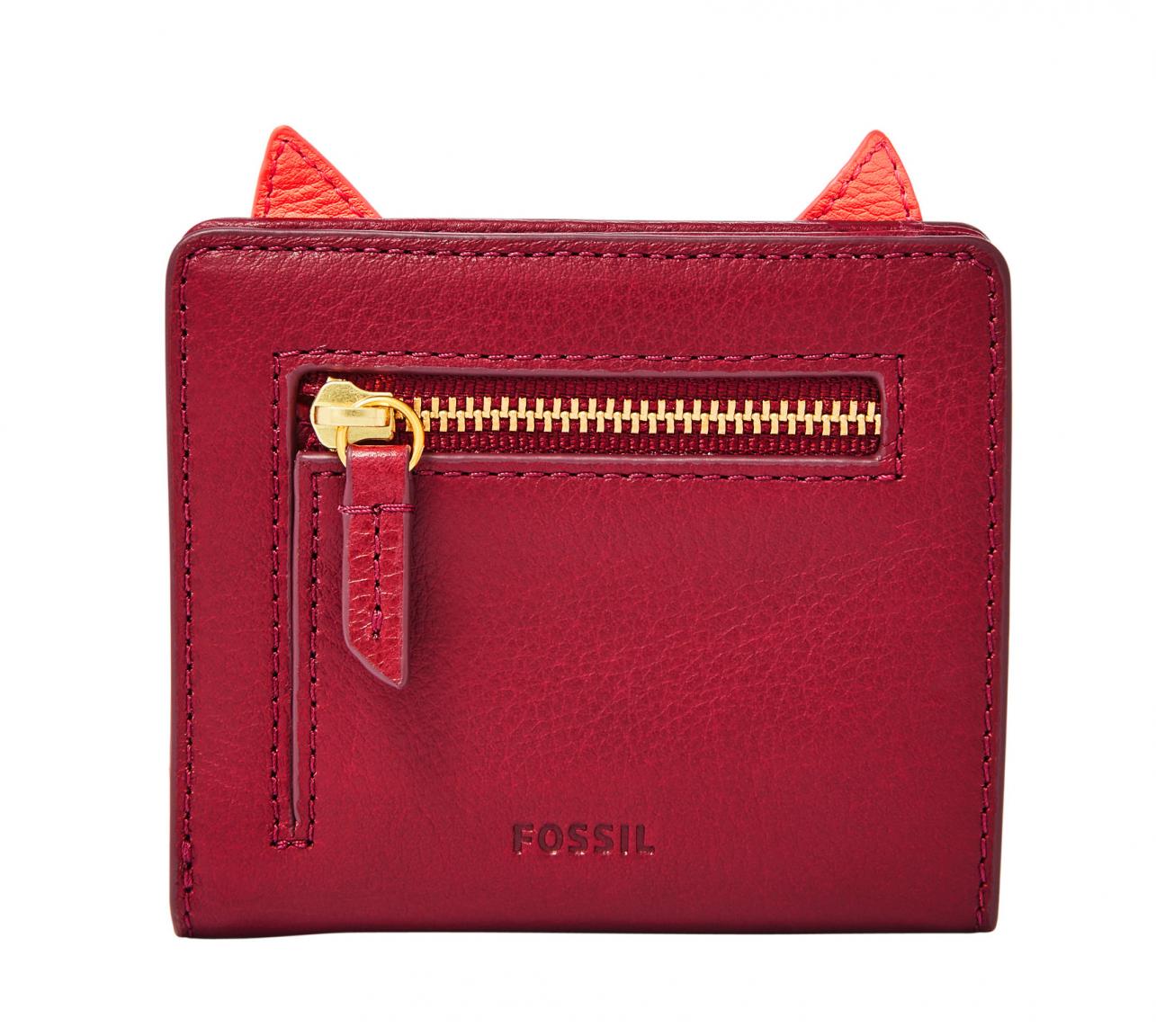 Fossil Geldbörse Fox Fuchs Lava Rot Orange