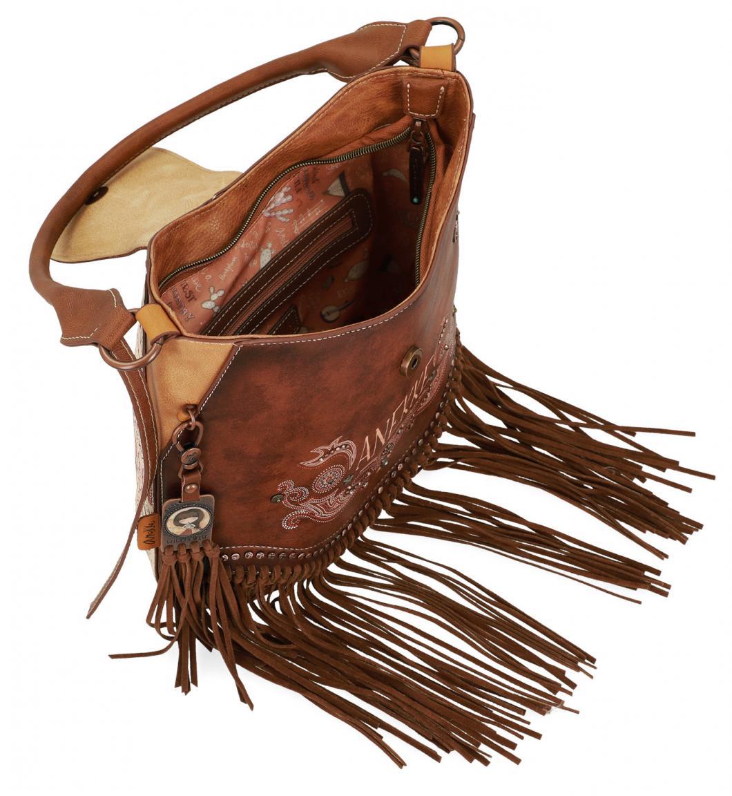 Fransentasche braun Nieten New Western Anekke Arizona