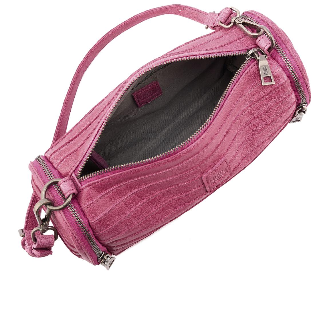 FredsBruder Crossovertasche Sausage Layer Bag Juicy Berry Pink Leder