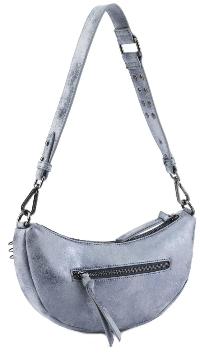 FredsBruder Halfmoon Bag Rebel At Heart Metallic Blue 