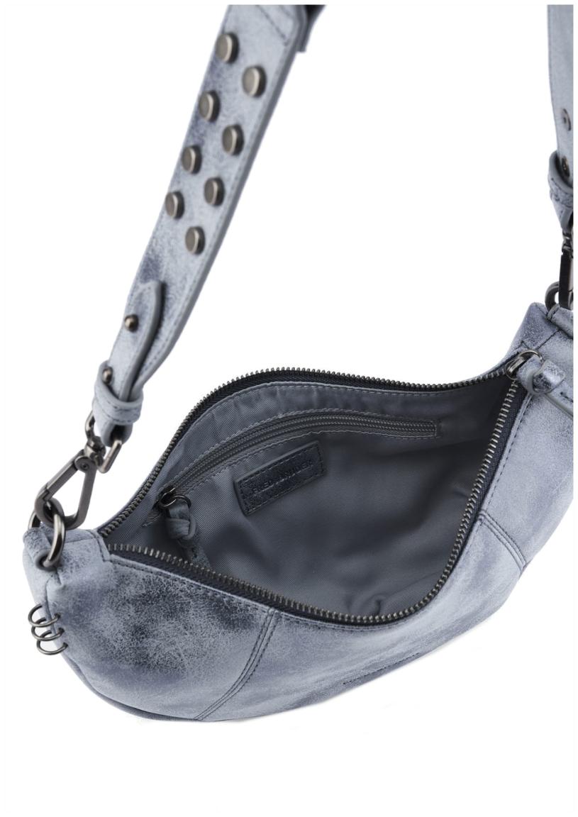 FredsBruder Halfmoon Bag Rebel At Heart Metallic Blue 