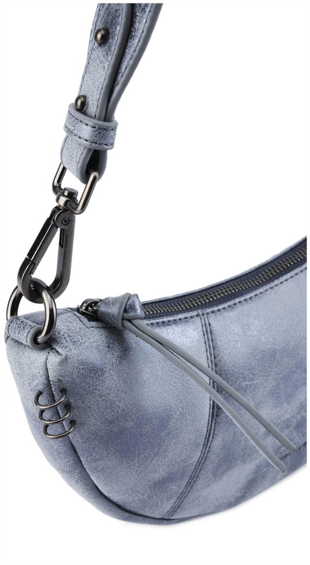 FredsBruder Halfmoon Bag Rebel At Heart Metallic Blue 
