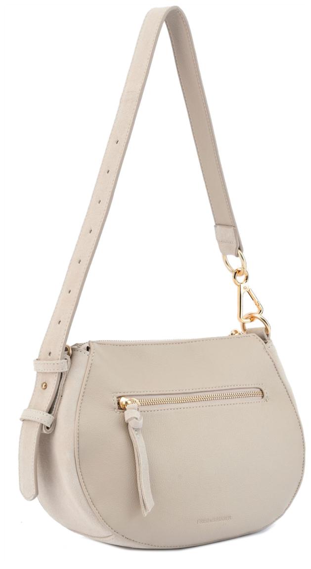 FredsBruder Veloursledertasche Crossover The Beaded Creamy Beige