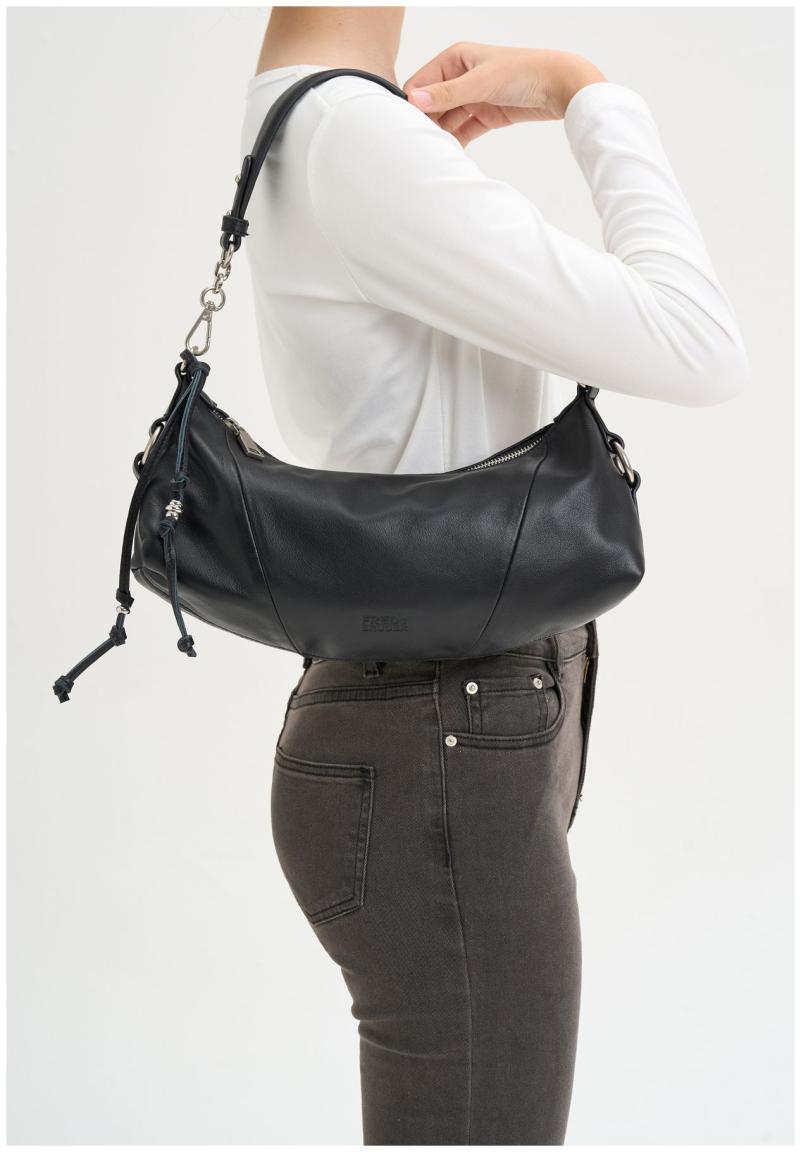 FredsBruder schwarze Handtasche Stay with me Glattleder