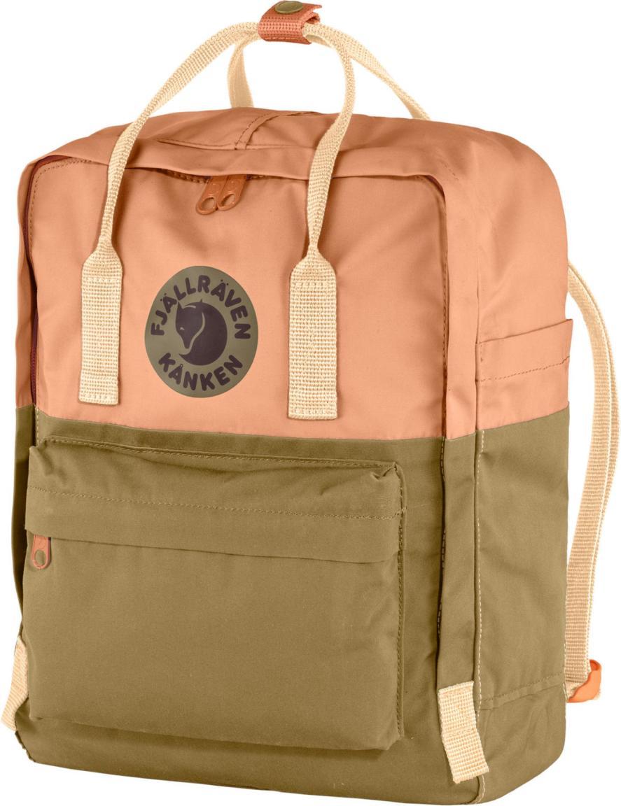 Freizeit Backpack Fjällräven Kanken Art Landsort zweifärbig Grün Lachs