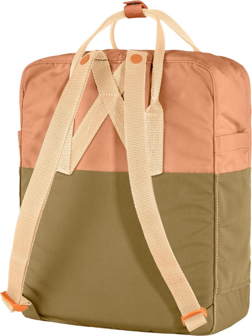 Freizeit Backpack Fjällräven Kanken Art Landsort zweifärbig Grün Lachs