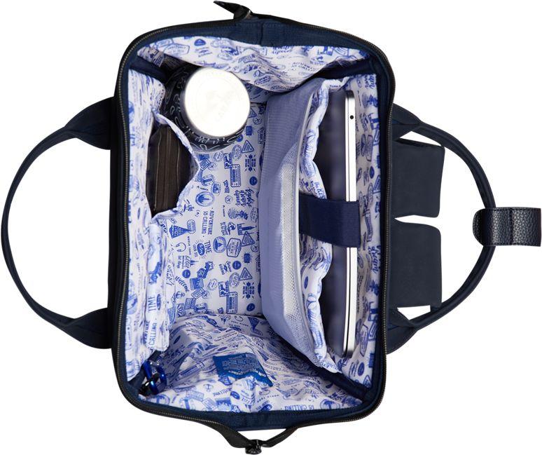 Freizeitbackpack Cabaia Adventurer Zürich Medium dunkelblau Wechselpouch