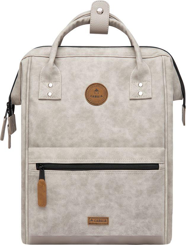 Freizeitbackpack Cabaia Medium Kunstleder Vegan Reims Grau