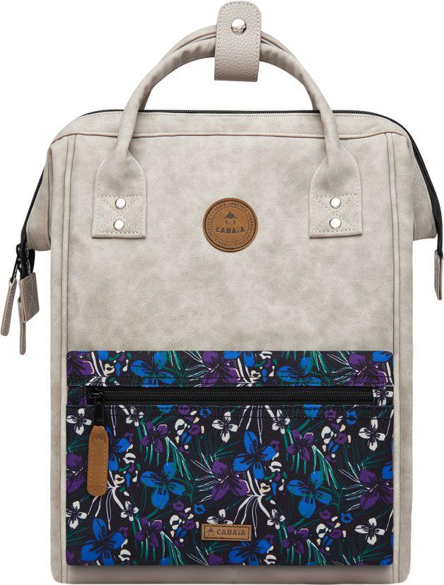 Freizeitbackpack Cabaia Medium Kunstleder Vegan Reims Grau