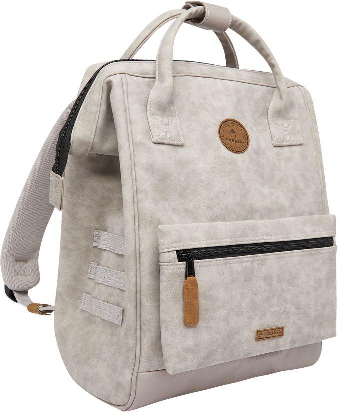 Freizeitbackpack Cabaia Medium Kunstleder Vegan Reims Grau