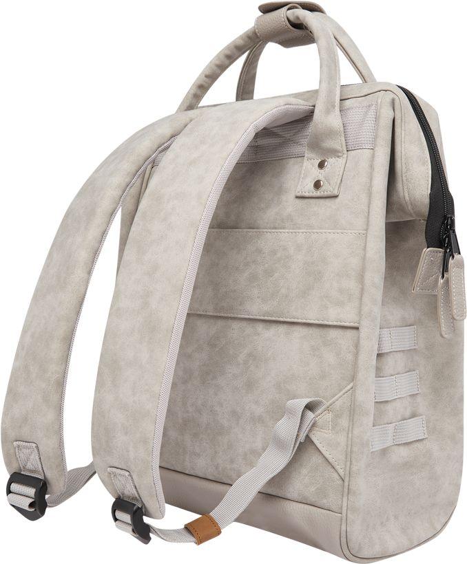 Freizeitbackpack Cabaia Medium Kunstleder Vegan Reims Grau