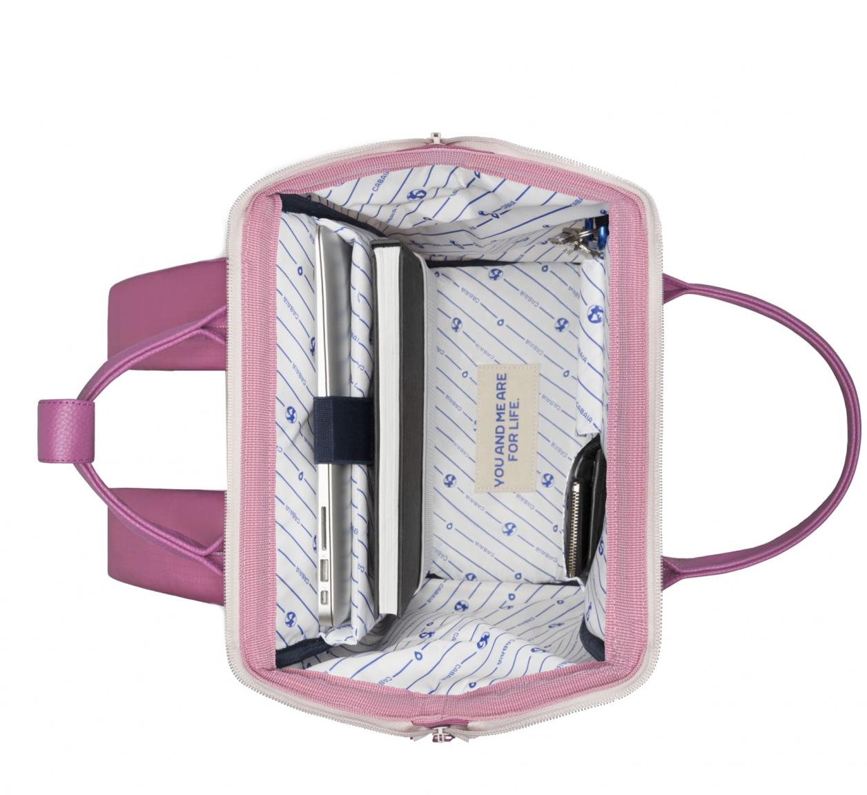 Freizeitrucksack Adventurer Medium Cabaia Pink Multico Nylon