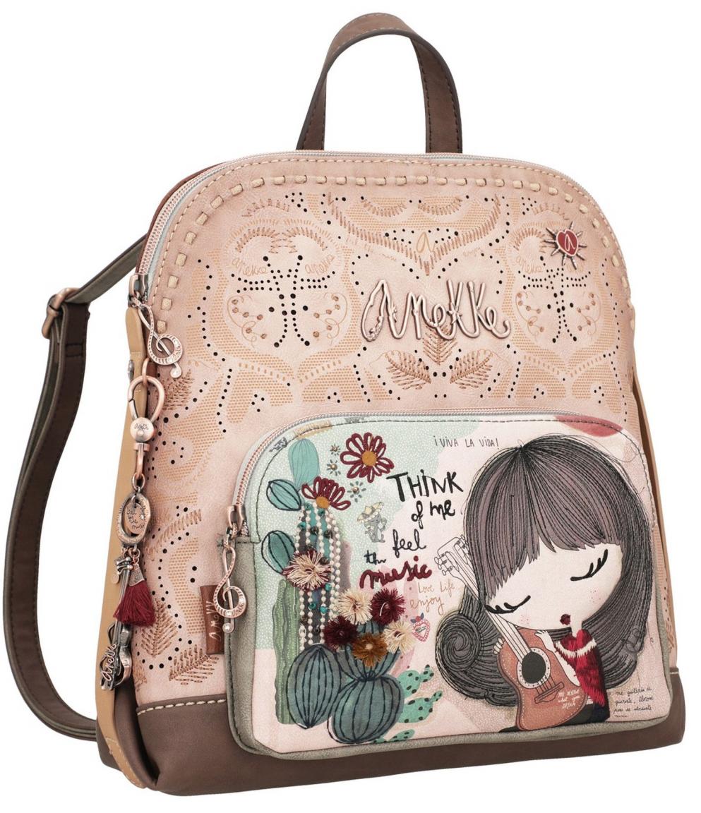 Freizeitrucksack Anekke Ixchel Music Stickapplikation Lochstanzung