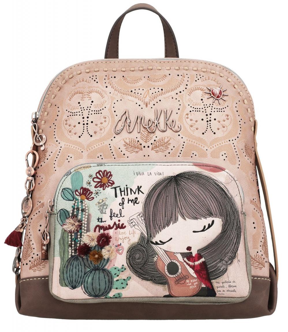 Freizeitrucksack Anekke Ixchel Music Stickapplikation Lochstanzung