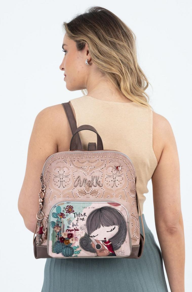 Freizeitrucksack Anekke Ixchel Music Stickapplikation Lochstanzung