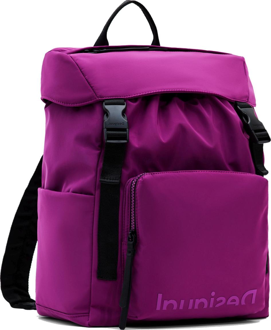 Freizeitrucksack Desigual Purple Lila Logout Yara Nylon