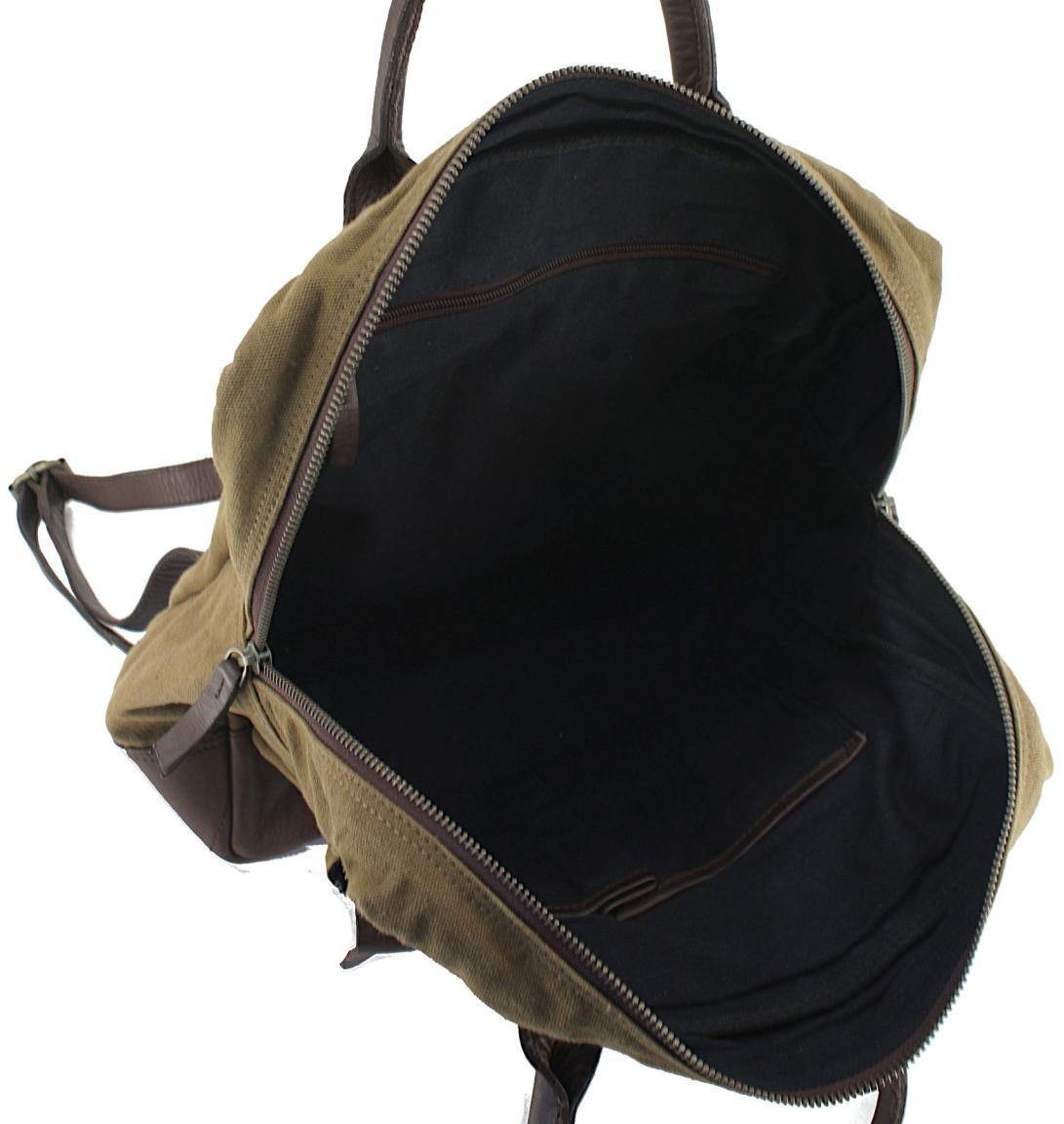 Freizeitrucksack Josh Harbour2nd Cool Casual Doppelhenkel Naturfaser Leder Brown