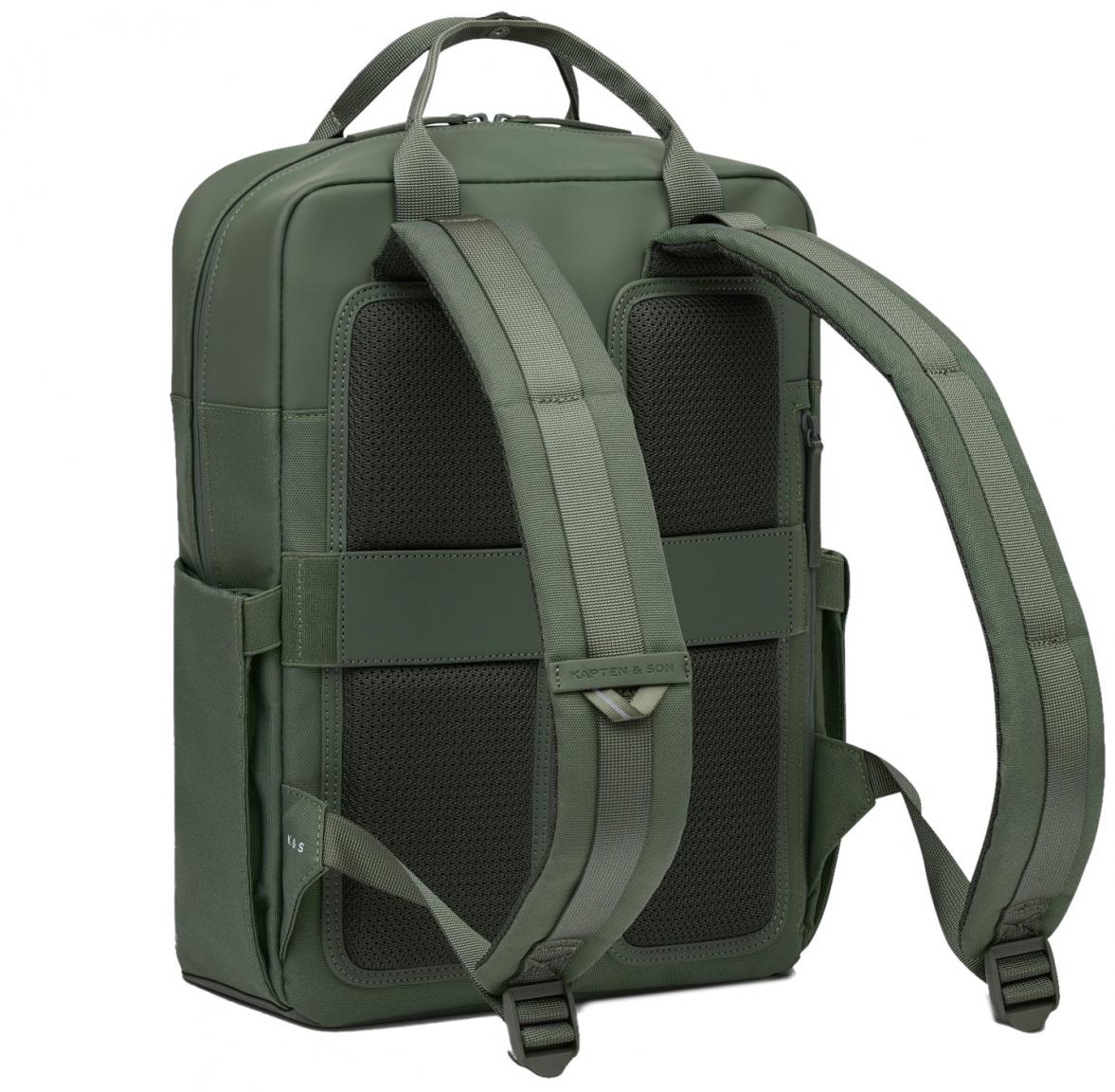 Freizeitrucksack Kapten und Son Bergen Pro Dusty Green gummiert PET