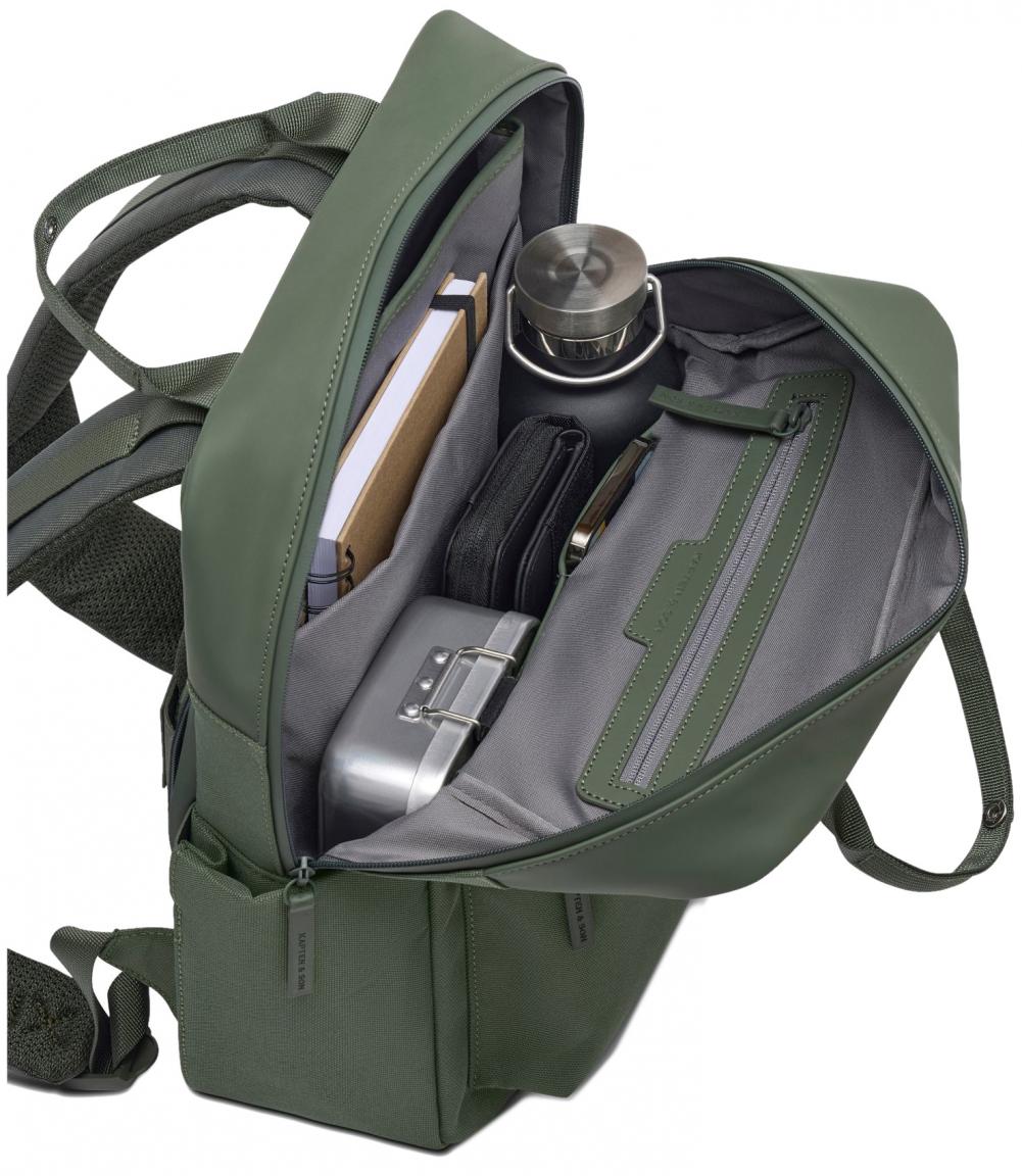 Freizeitrucksack Kapten und Son Bergen Pro Dusty Green gummiert PET