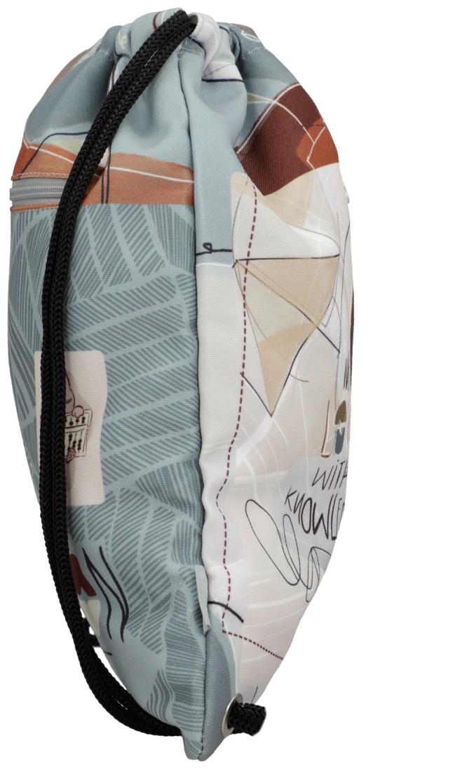 Freizeitrucksack Sportbeutel Anekke Sophia beige graublau Print