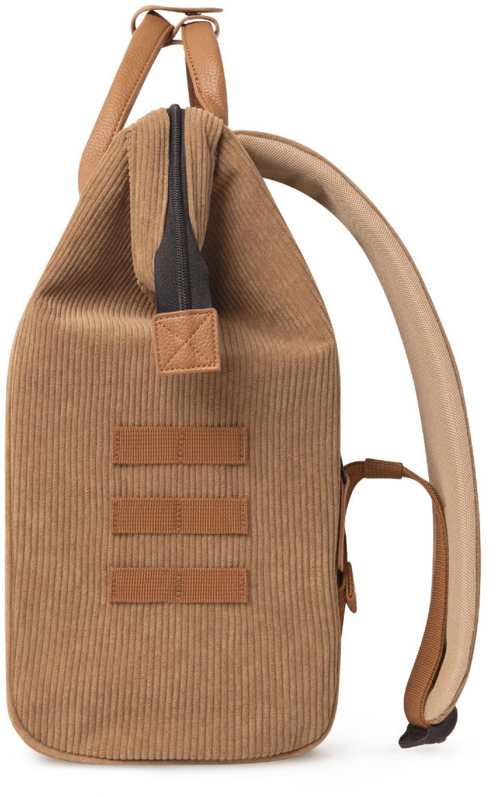 Freizeitrucksack braun Cabaia samtig Cord Dubai Camel Medium 
