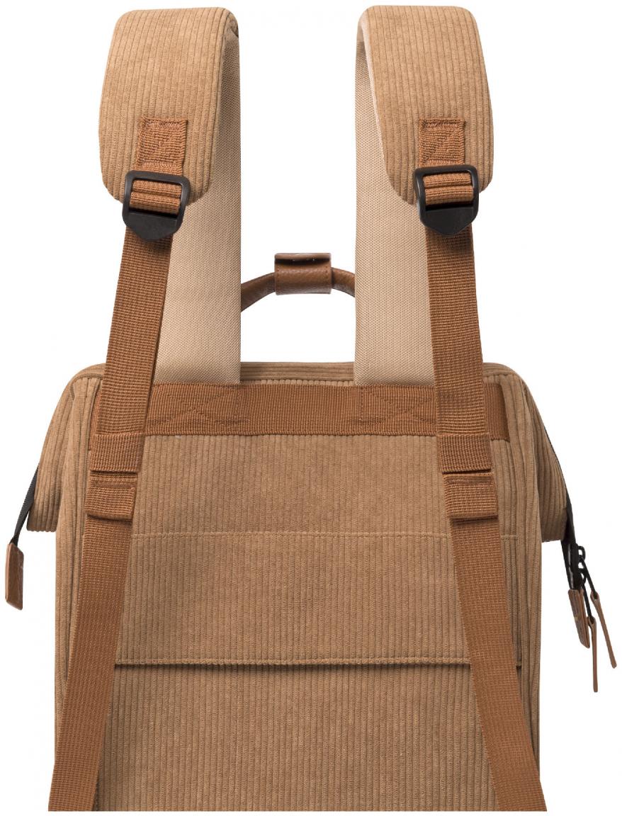 Freizeitrucksack braun Cabaia samtig Cord Dubai Camel Medium 