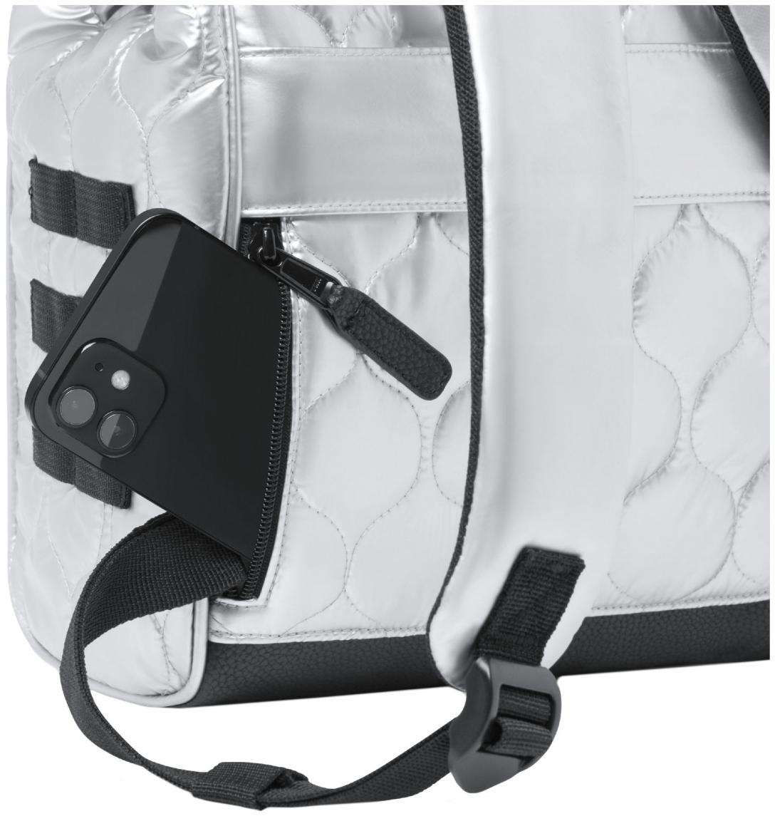Freizeitrucksack metallic Cabaia Small Stepp Astana quilted vegan