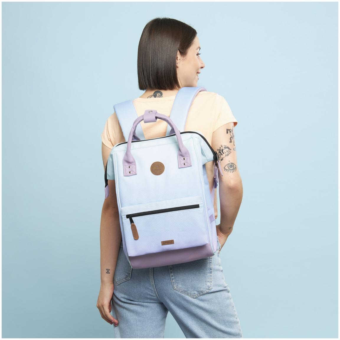 Freizeitrucksack mit Farbverlauf Cabaia Adventurer Medium Mykonos blau lila