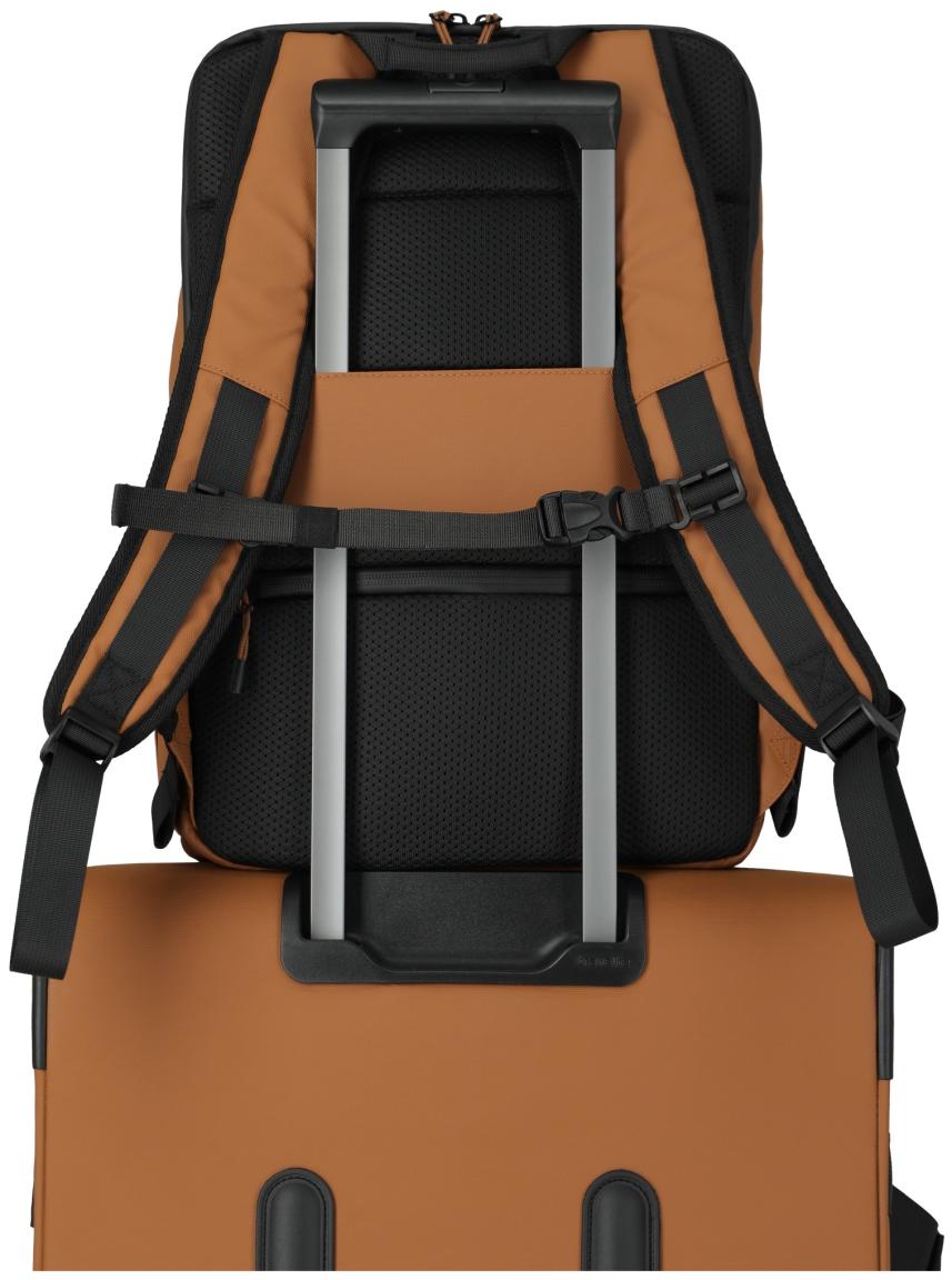 Freizeitrucksack orangebraun Travelite Briize Backpack M Curry beschichtet