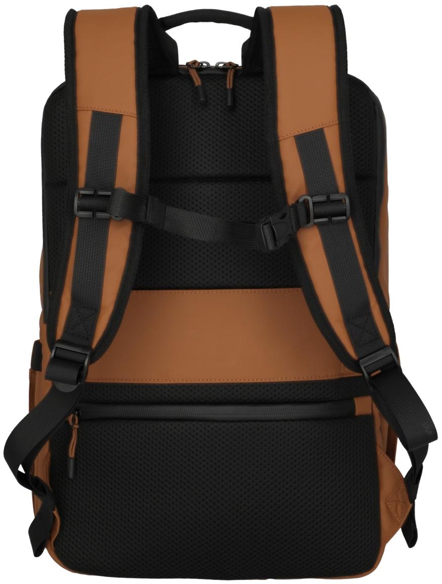 Freizeitrucksack orangebraun Travelite Briize Backpack M Curry beschichtet