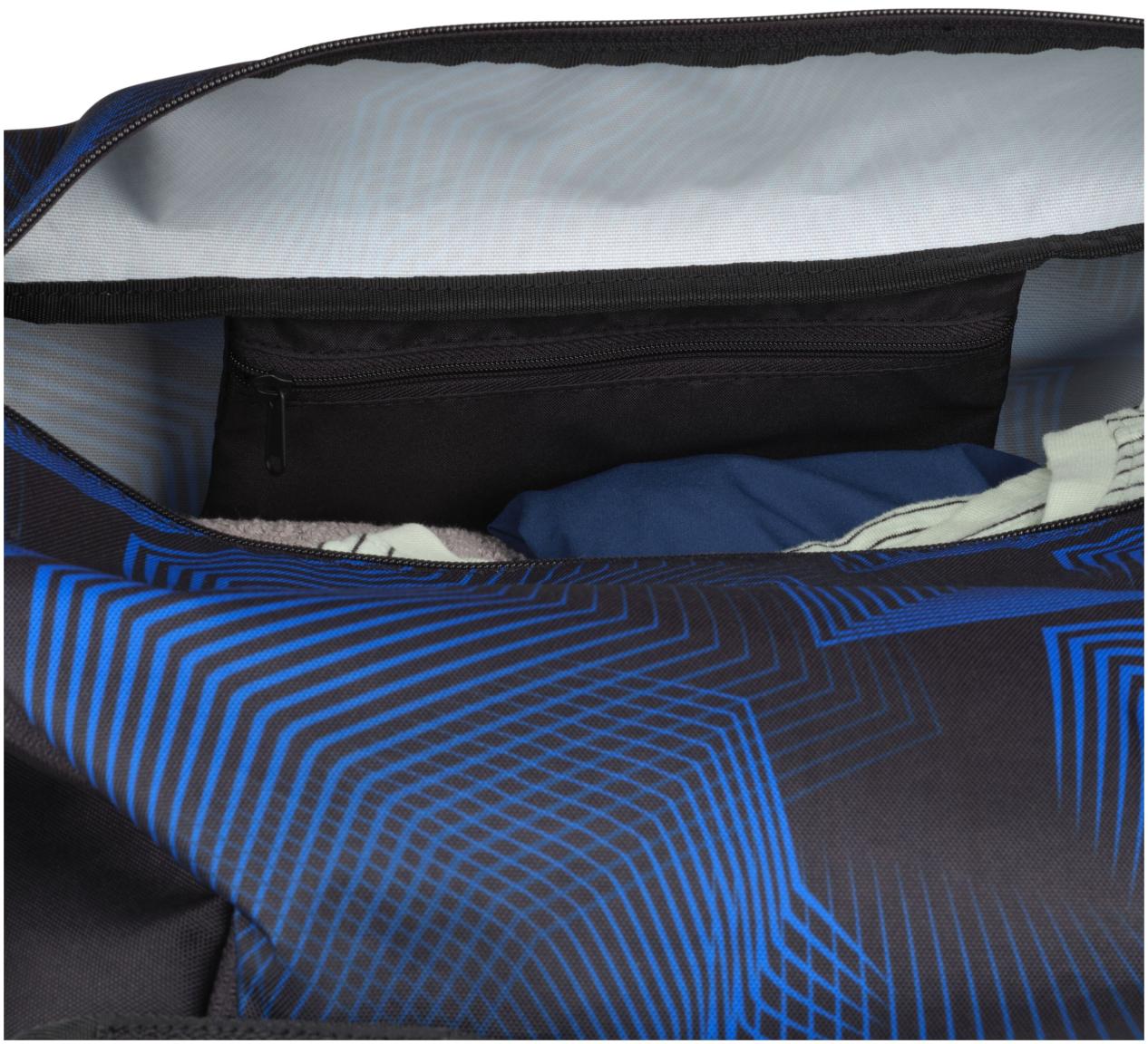 Freizeittasche dunkelblauer Print schwarz Satch Duffle Bag Seismic Blue