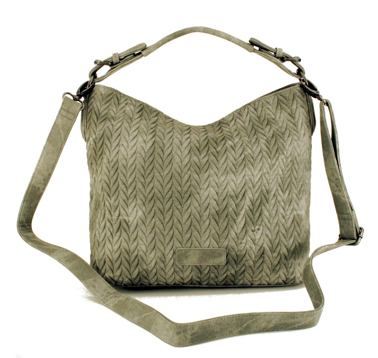 Fritzi aus Preußen Schultertasche Zopf Adriana Canvas Metal