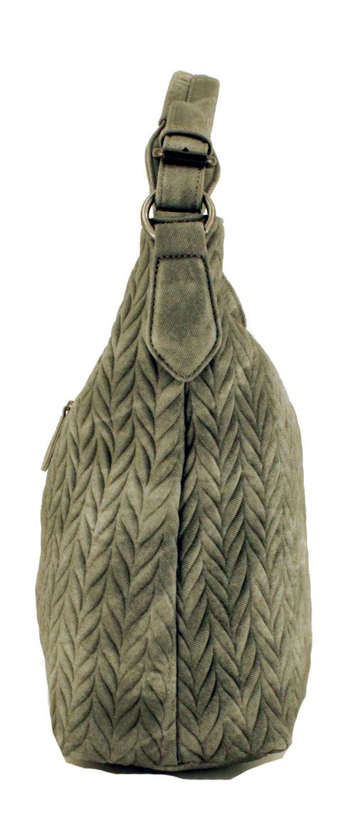 Fritzi aus Preußen Schultertasche Zopf Adriana Canvas Metal