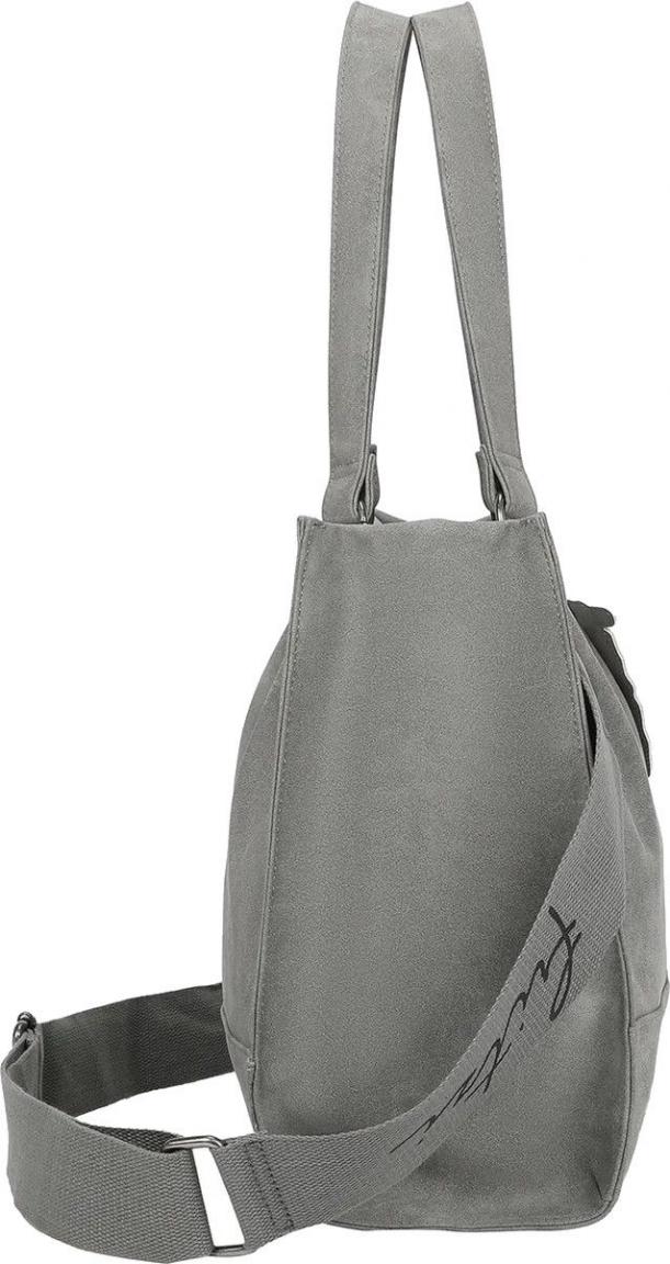 Fritzi aus Preußen Toty01 Shopper Warm Grey Veloursoptik vegan