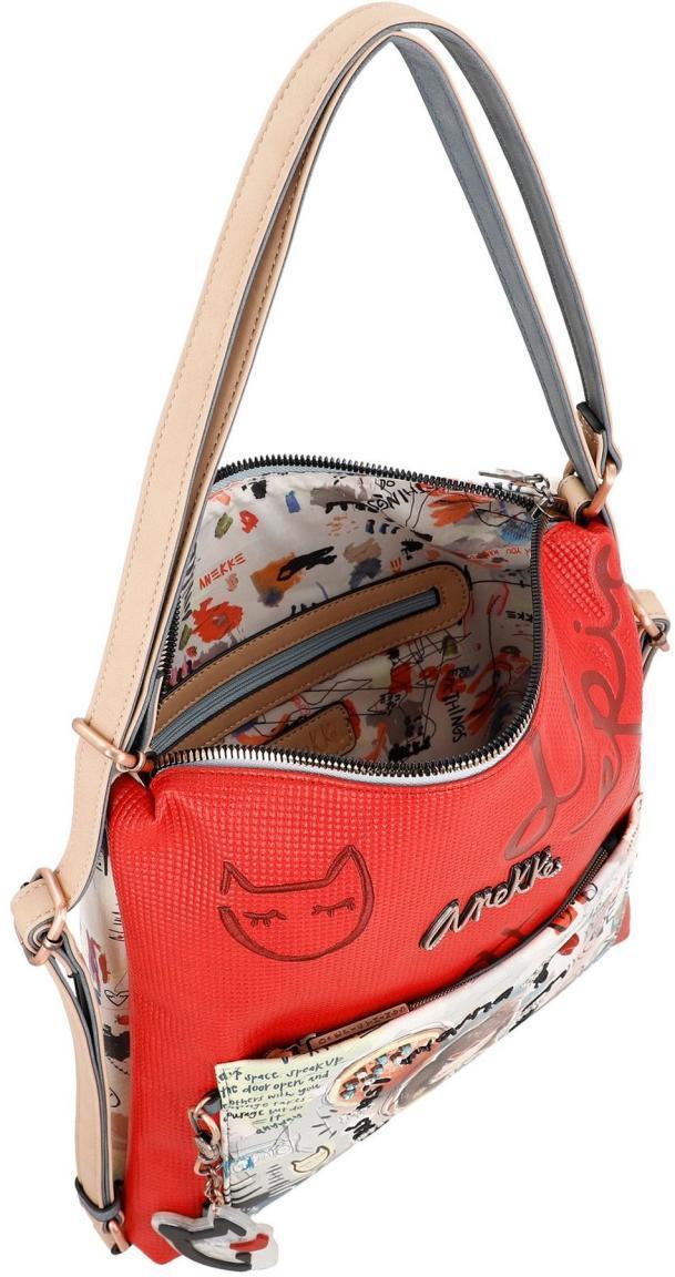 Fun and Music Taschenrucksack Anekke Rot Printdekor