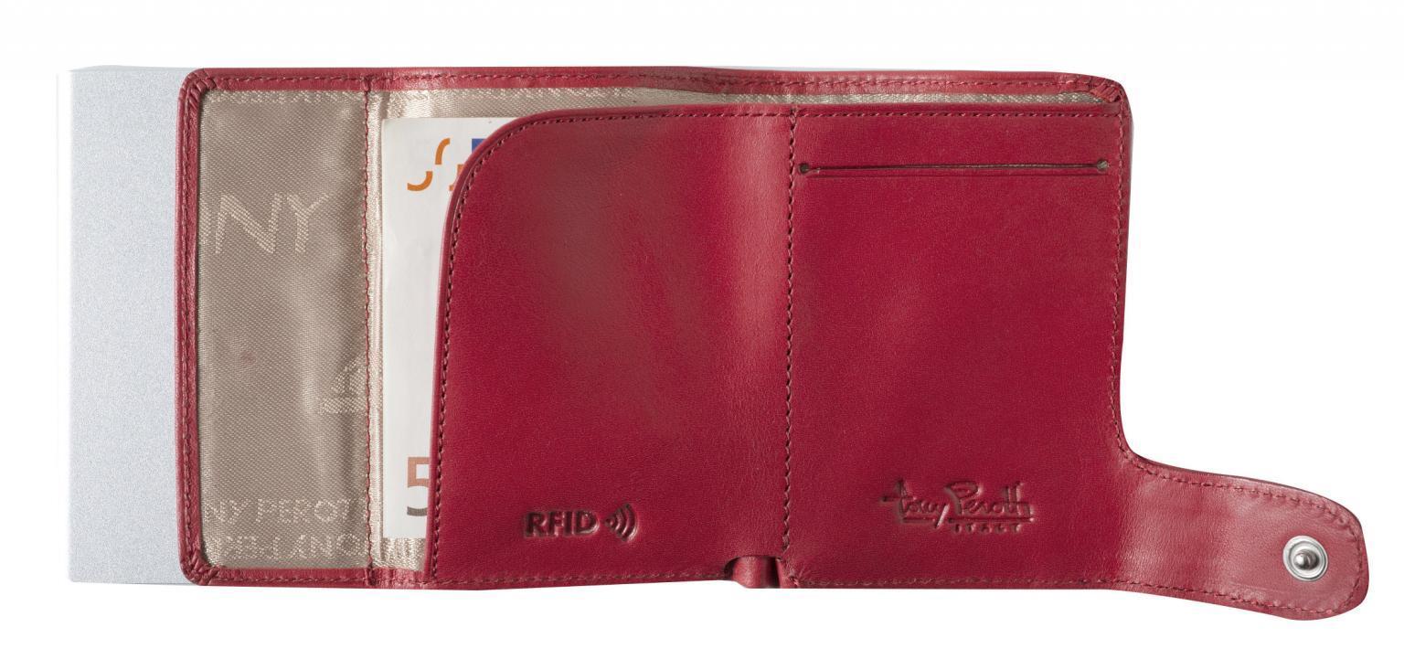 Furbo Tony Perotti Geldbörse Kreditkarten rot RFID-Schutz Rouge