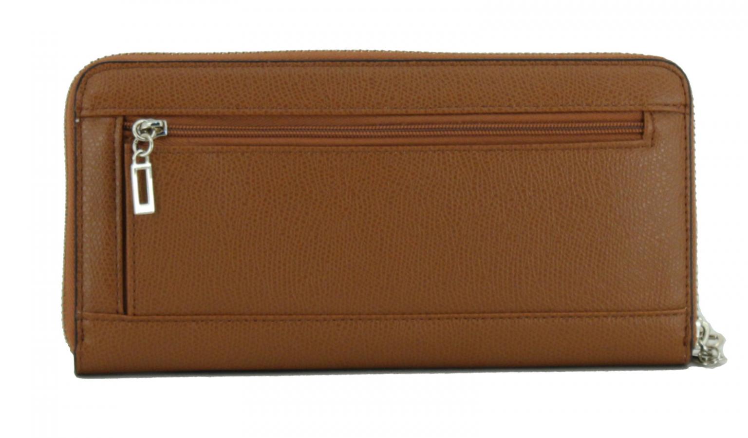 Geldbeutel Guess Open Road Brown Logoprint braun