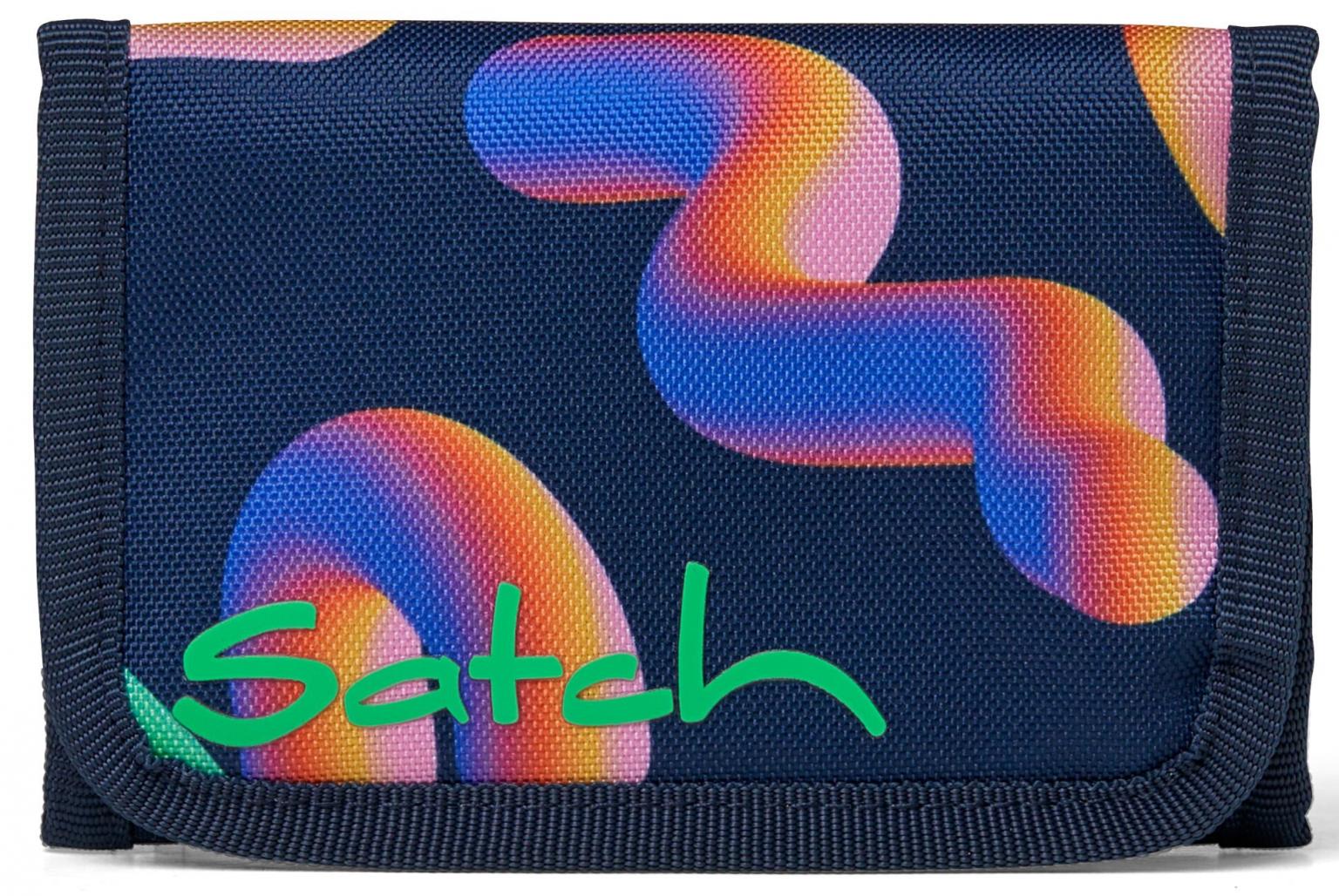 Geldbeutel Satch Schüler bunt Crazy Twist Klettverschluss