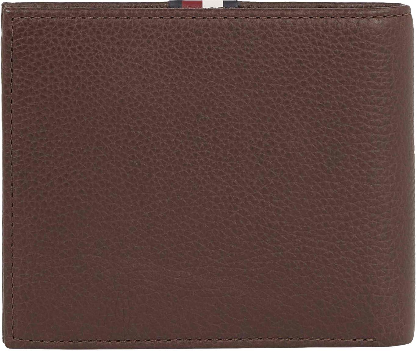 Geldbörse Herren Tommy Hilfiger coffee bean RFID Schutz Leder TH Corp Leather CC and Coin 