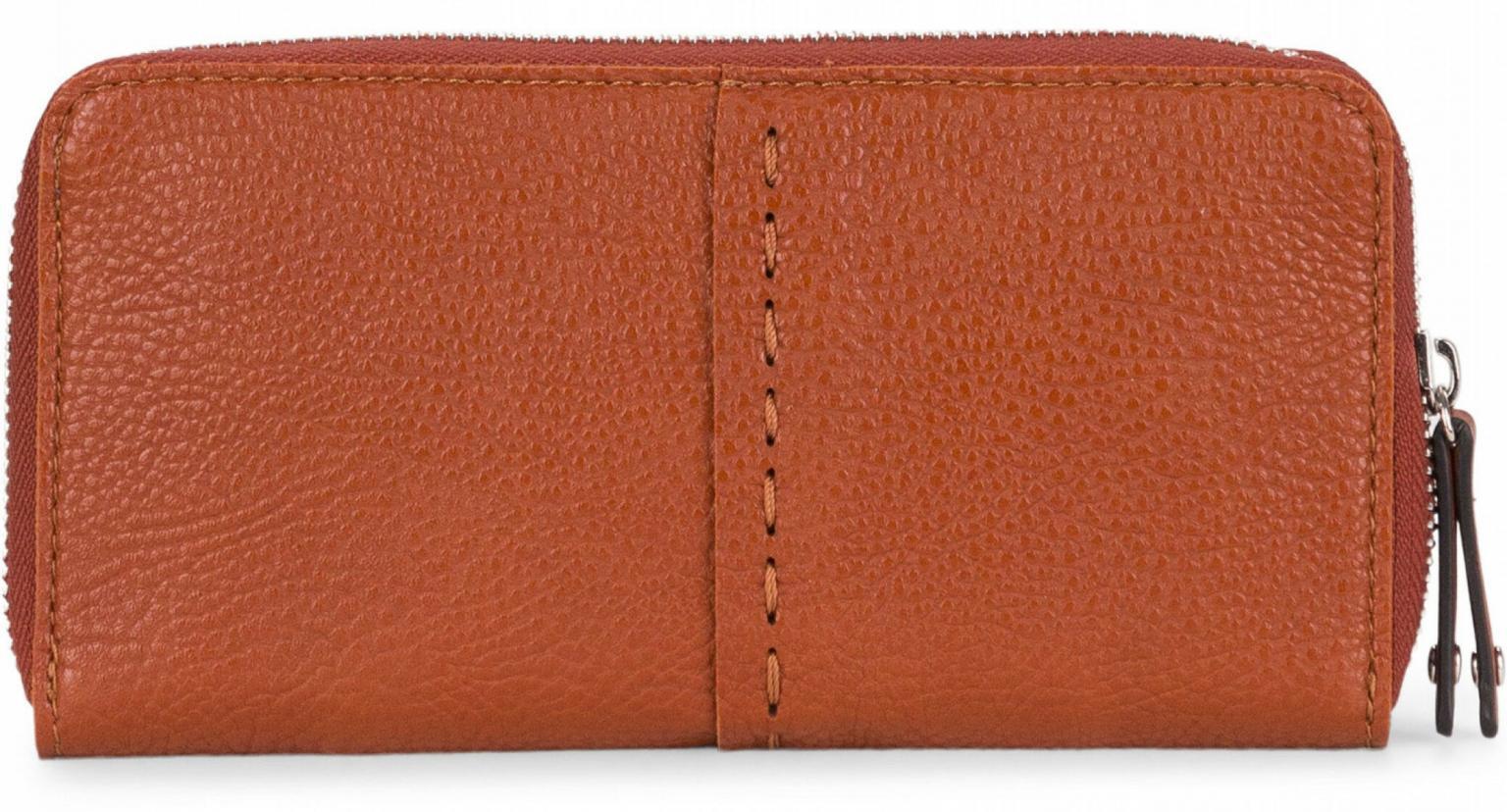 Geldbörse Suri Frey Penny Cognac braun Ziernaht genarbt